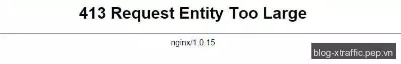 Fix lỗi Nginx : 413 Request Entity Too Large - error nginx PHP - Phát triển website
